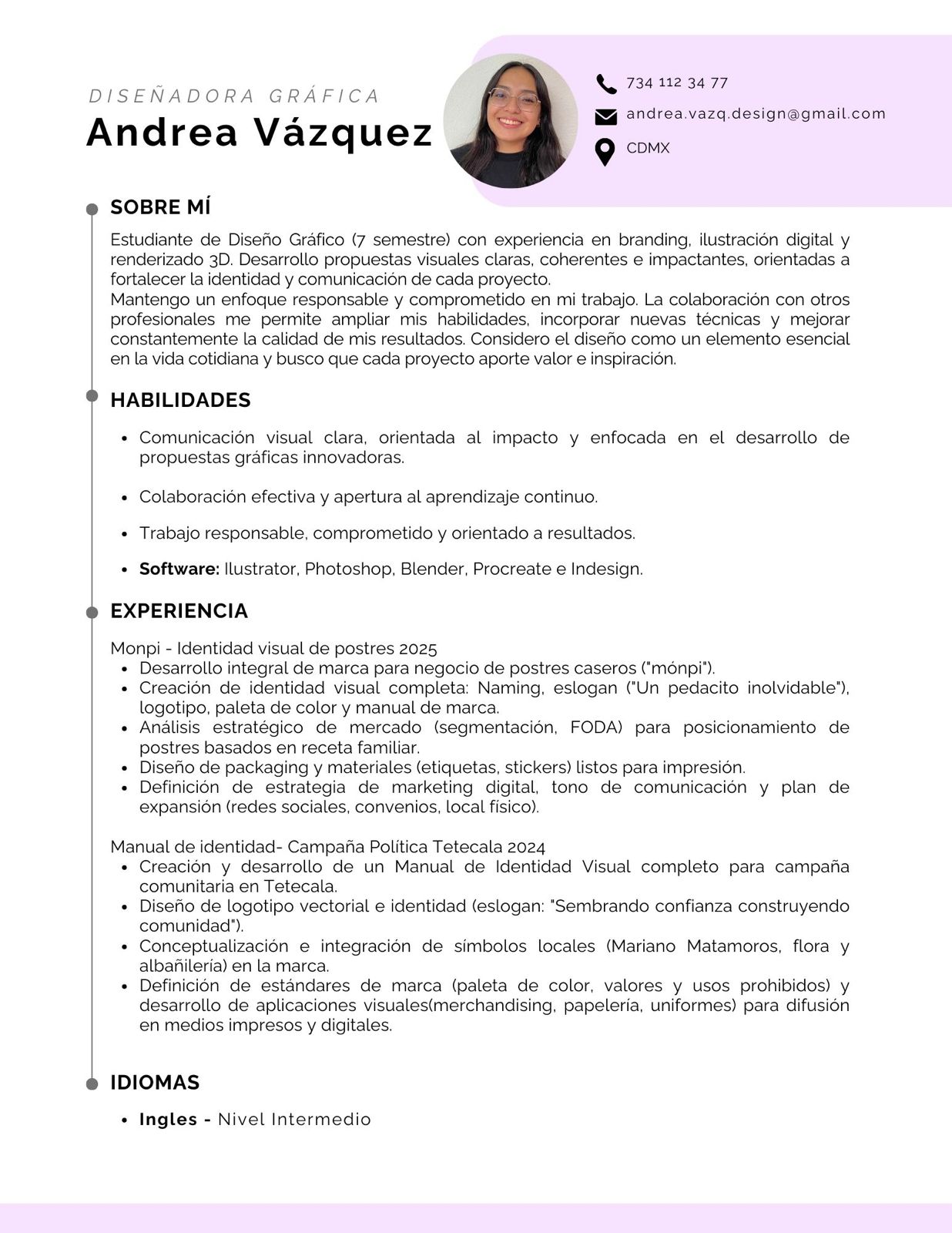 CV Andrea Vázquez